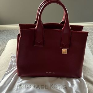 Michael Kors Rollins Large Leather Satchel